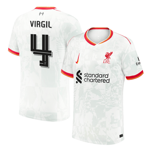 VIRGIL #4 Liverpool third away soccer jersey 2024/25 - UCL Go Soccer World Shop