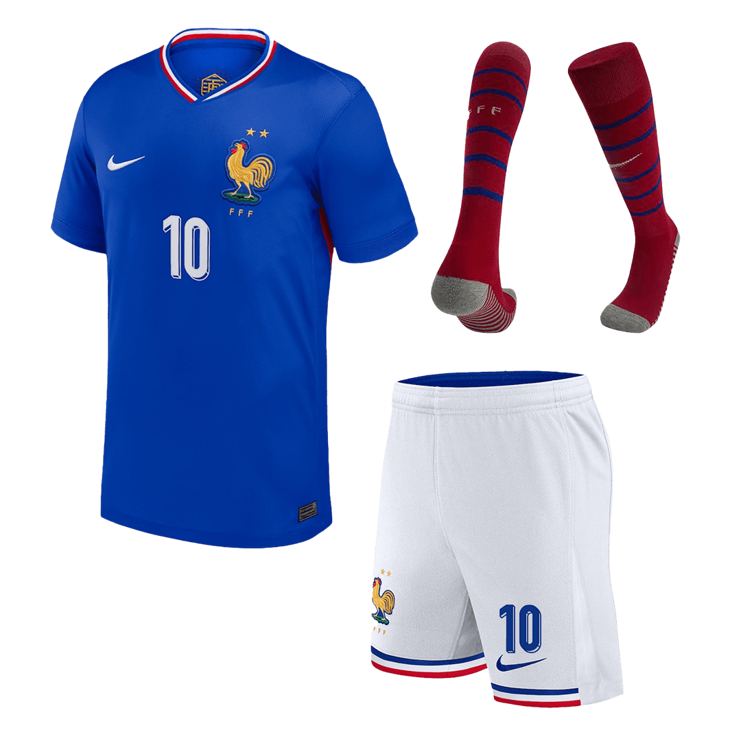 MBAPPE #10 Euro 2024 kids' home jersey set Go Soccer World Shop