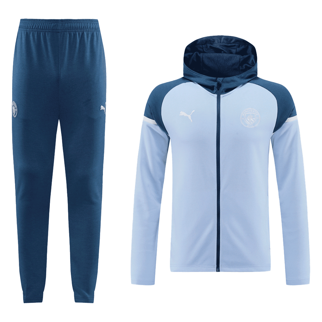 Manchester City Hooded Training Kit (Jacket + Trousers) 2024/25 Go Soccer World Shop