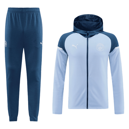 Manchester City Hooded Training Kit (Jacket + Trousers) 2024/25 Go Soccer World Shop