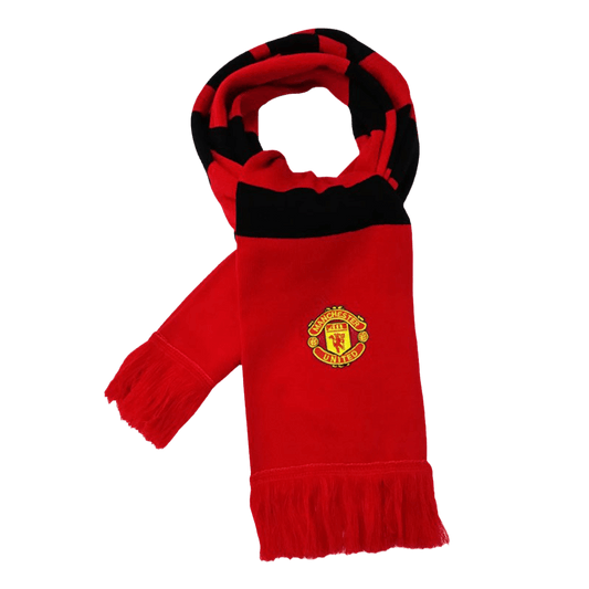 Manchester United soccer scarf red and black Go Soccer World Shop