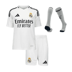 Real Madrid Kids Home soccer jersey Set (Jersey + Shorts + Socks) 2024/25 Go Soccer World Shop