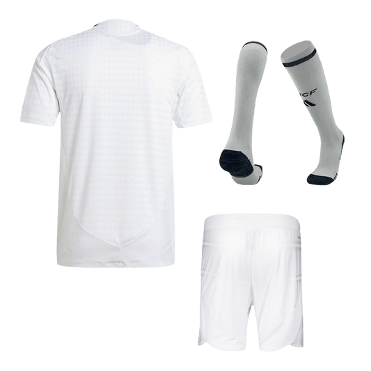 Player Version Real Madrid Home Soccer Jersey Kit(Jersey+Shorts+Socks) 2024/25 Go Soccer World Shop