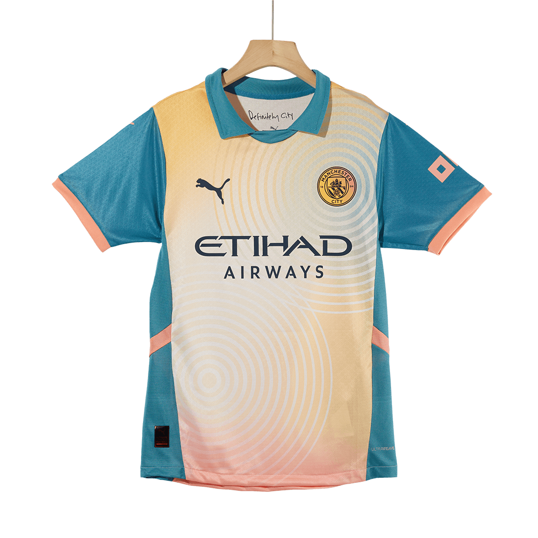 Player Version DE BRUYNE #17 Manchester City Fourth Away Soccer Jersey 2024/25 - Definitely City Go Soccer World Shop