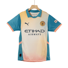 Player Version DE BRUYNE #17 Manchester City Fourth Away Soccer Jersey 2024/25 - Definitely City Go Soccer World Shop