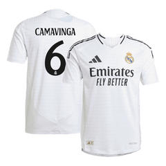 Player Version CAMAVINGA #6 Real Madrid Home Soccer Jersey 2024/25 Go Soccer World Shop