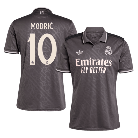 Modrić Real Madrid's No. 10 third away soccer jersey for 2024/25 Go Soccer World Shop