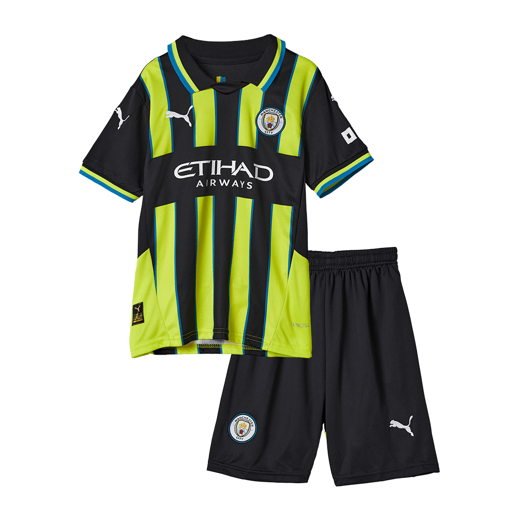 Manchester City children's away soccer kit (jersey + shorts) 2024/25 Go Soccer World Shop