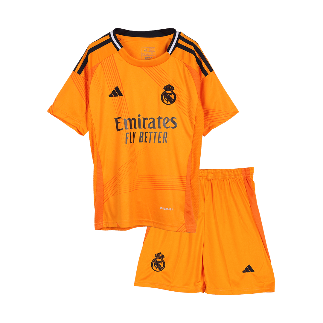 Real Madrid children's away soccer kit (jersey + shorts) 2024/25 Go Soccer World Shop