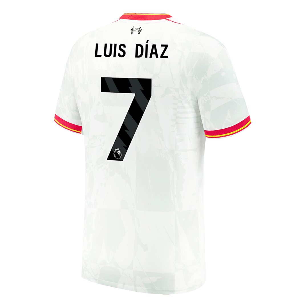 Luis Díaz No. 7 Liverpool third away soccer jersey 2024/25 Go Soccer World Shop