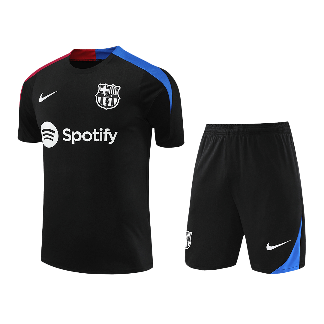 Barcelona pre-match soccer jersey set (jersey + shorts) 2024/25 Go Soccer World Shop