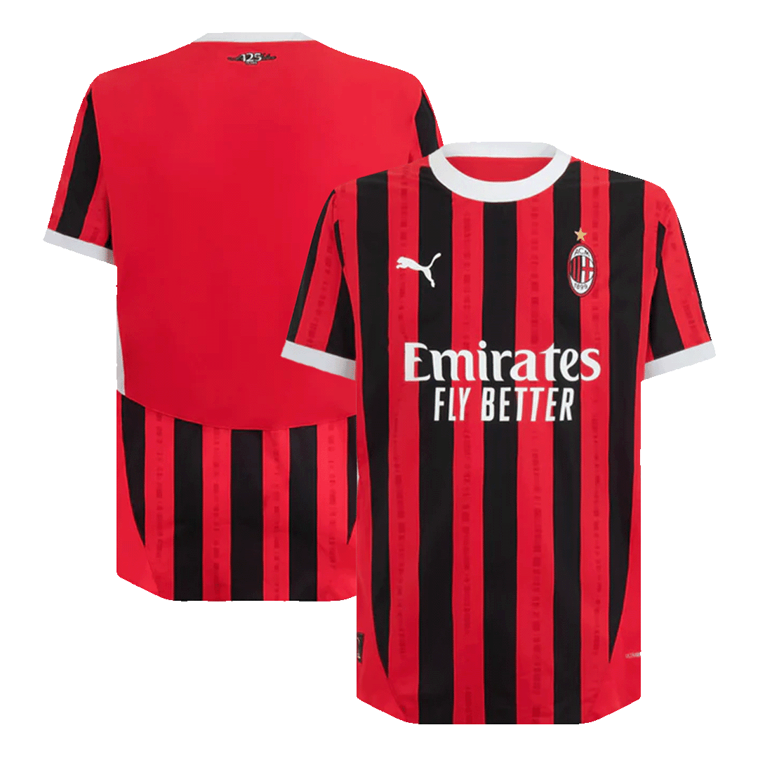 Player version AC Milan 2024/25 home soccer jersey Go Soccer World Shop