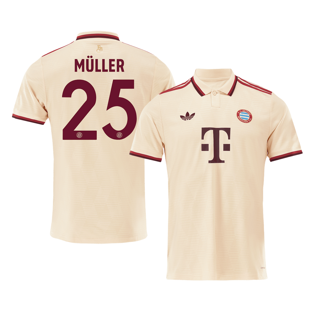 Müller #25 Bayern Munich 2024/25 third away soccer jersey - UCL Go Soccer World Shop