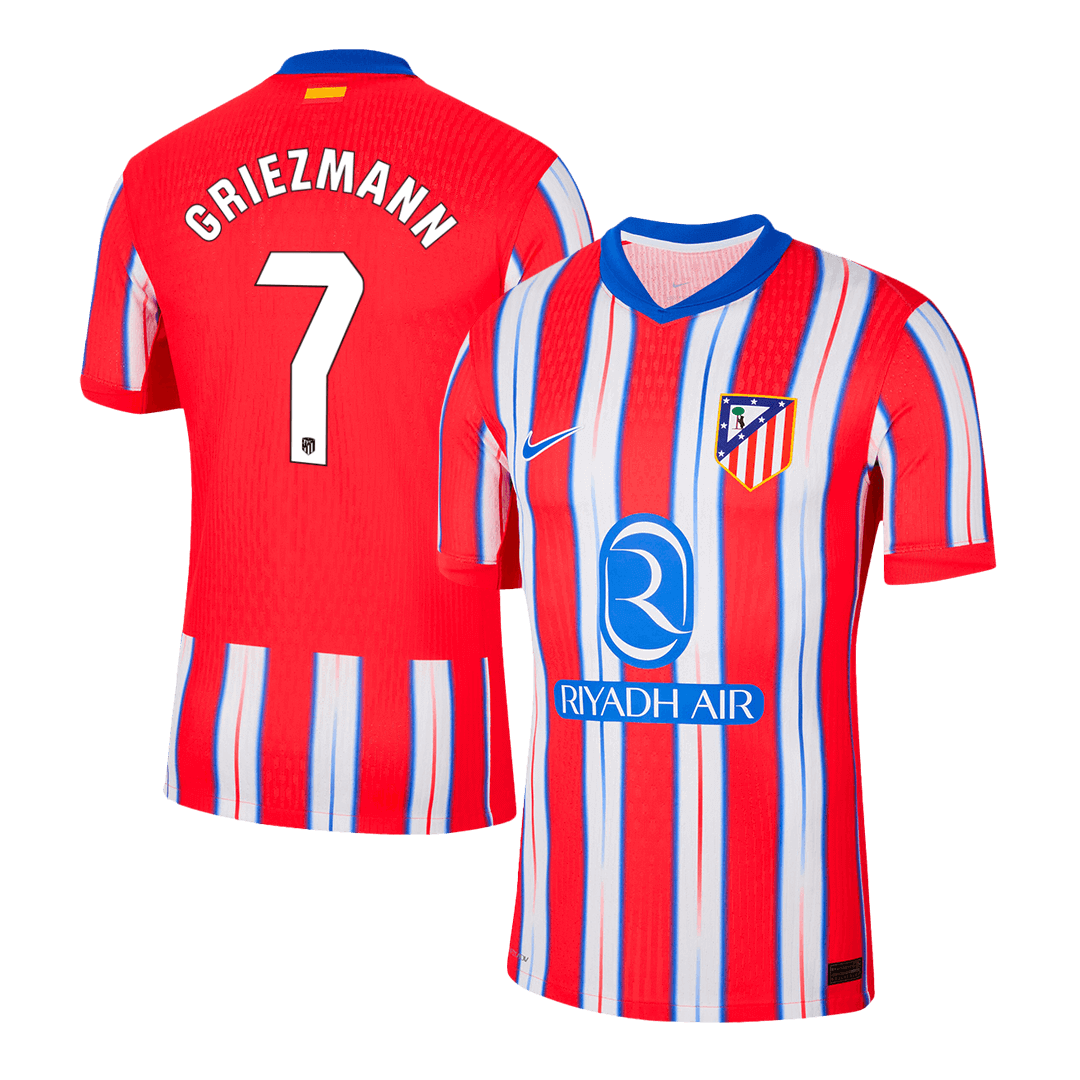 Player version GRIEZMANN #7 Atletico Madrid Home soccer jersey 2024/25 Go Soccer World Shop