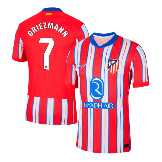 Player version GRIEZMANN #7 Atletico Madrid Home soccer jersey 2024/25 Go Soccer World Shop