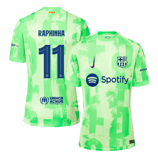 RAPHINHA #11 Barcelona 2024/25 third away soccer jersey - UCL Go Soccer World Shop