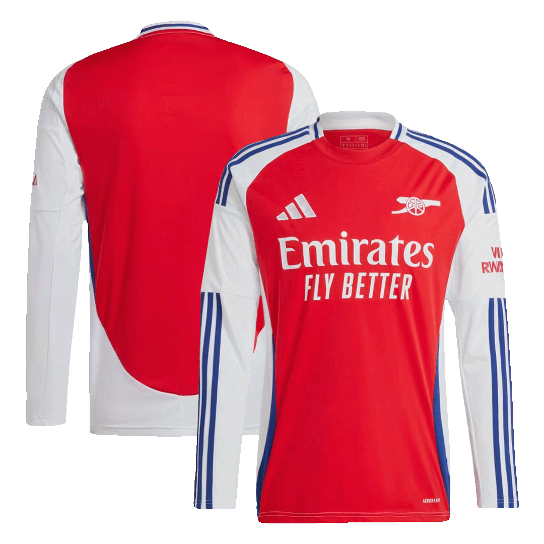 Arsenal Home 2024/25 long-sleeved soccer jersey Go Soccer World Shop