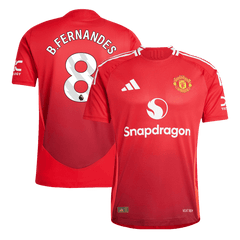 Player version B.FERNANDES #8 Manchester United Home soccer jersey 2024/25 Go Soccer World Shop