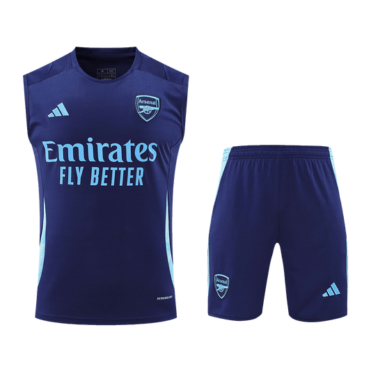 Arsenal pre-match soccer vest set (jersey + shorts) 2024/25 Go Soccer World Shop