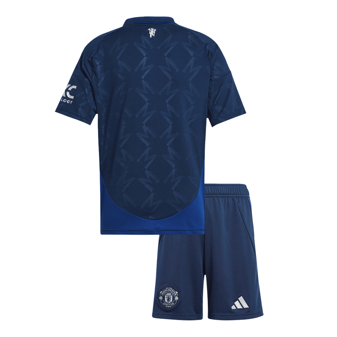 Manchester United children's away soccer kit (jersey + shorts) 2024/25 Go Soccer World Shop