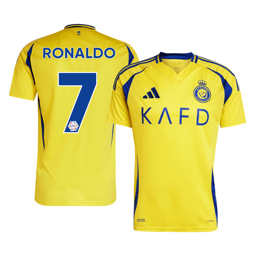 RONALDO #7 Al Nassr 2024/25 home soccer jersey Go Soccer World Shop