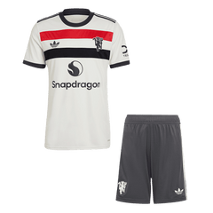 Manchester United away soccer kit (jersey + shorts) 2024/25 Go Soccer World Shop