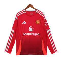 Manchester United long sleeve soccer jersey 2024/25 Go Soccer World Shop