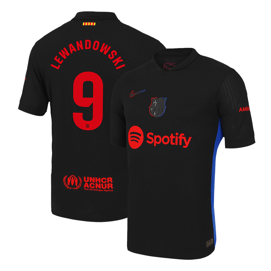 Player Version LEWANDOWSKI #9 Barcelona Away Soccer Jersey 2024/25 Go Soccer World Shop