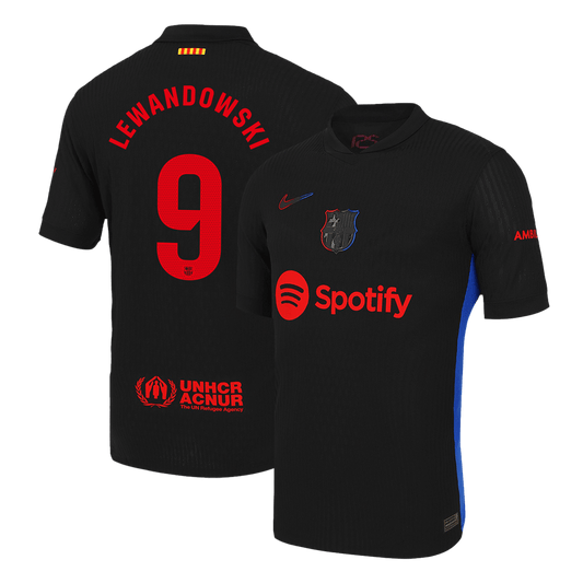 Player Version LEWANDOWSKI #9 Barcelona Away Soccer Jersey 2024/25 Go Soccer World Shop