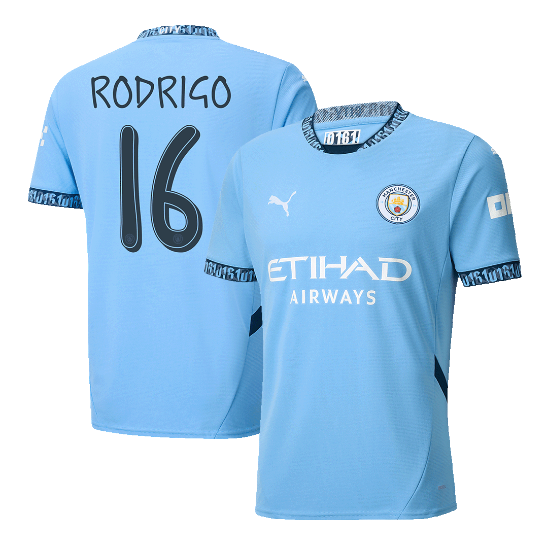 RODRIGO #16 Manchester City 2024/25 soccer jersey - UCL Go Soccer World Shop