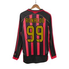 RONALDO #99 2006/07 AC Milan retro long sleeve soccer jersey Go Soccer World Shop