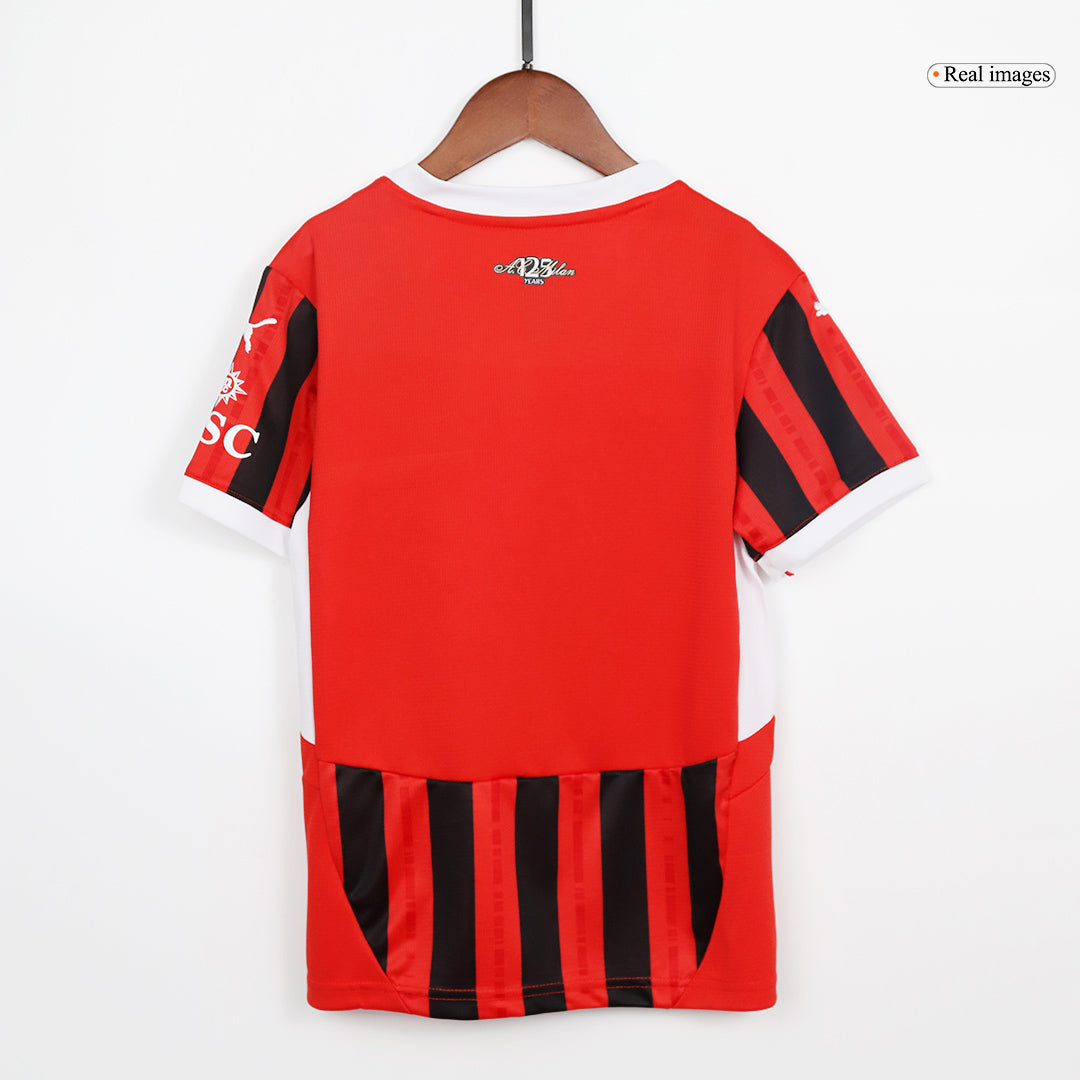 AC Milan Kids Home soccer jersey Set (Jersey + Shorts) 2024/25 Go Soccer World Shop