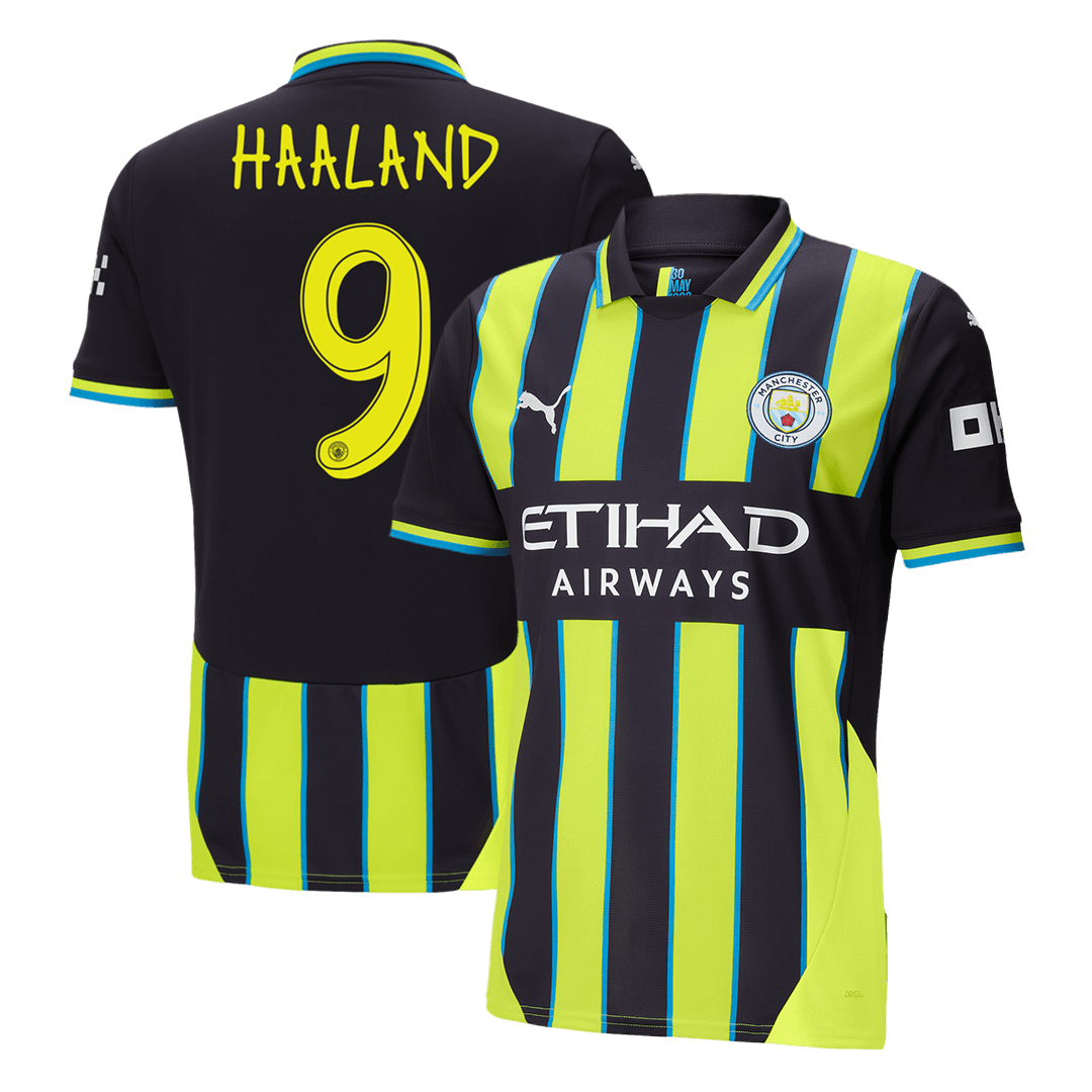 HAALAND #9 Manchester City 2024/25 away soccer jersey - UCL Go Soccer World Shop