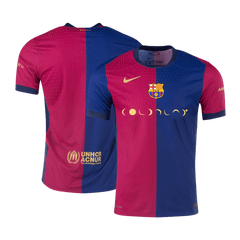 Player version Barcelona Home soccer jersey 2024/25 - COLDPLAY Go Soccer World Shop