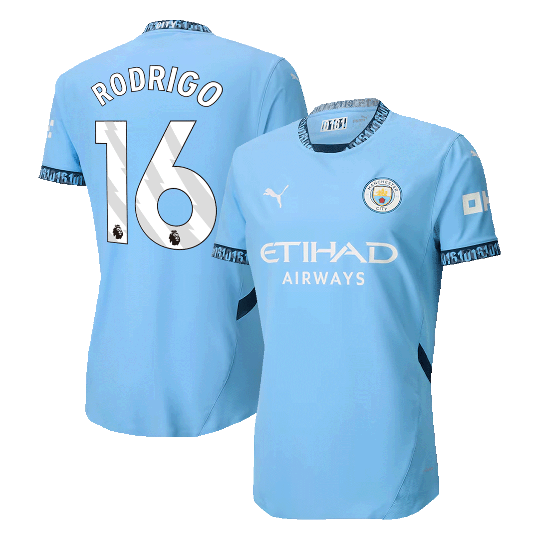 Player Version RODRIGO #16 Manchester City Home Soccer Jersey 2024/25 Go Soccer World Shop