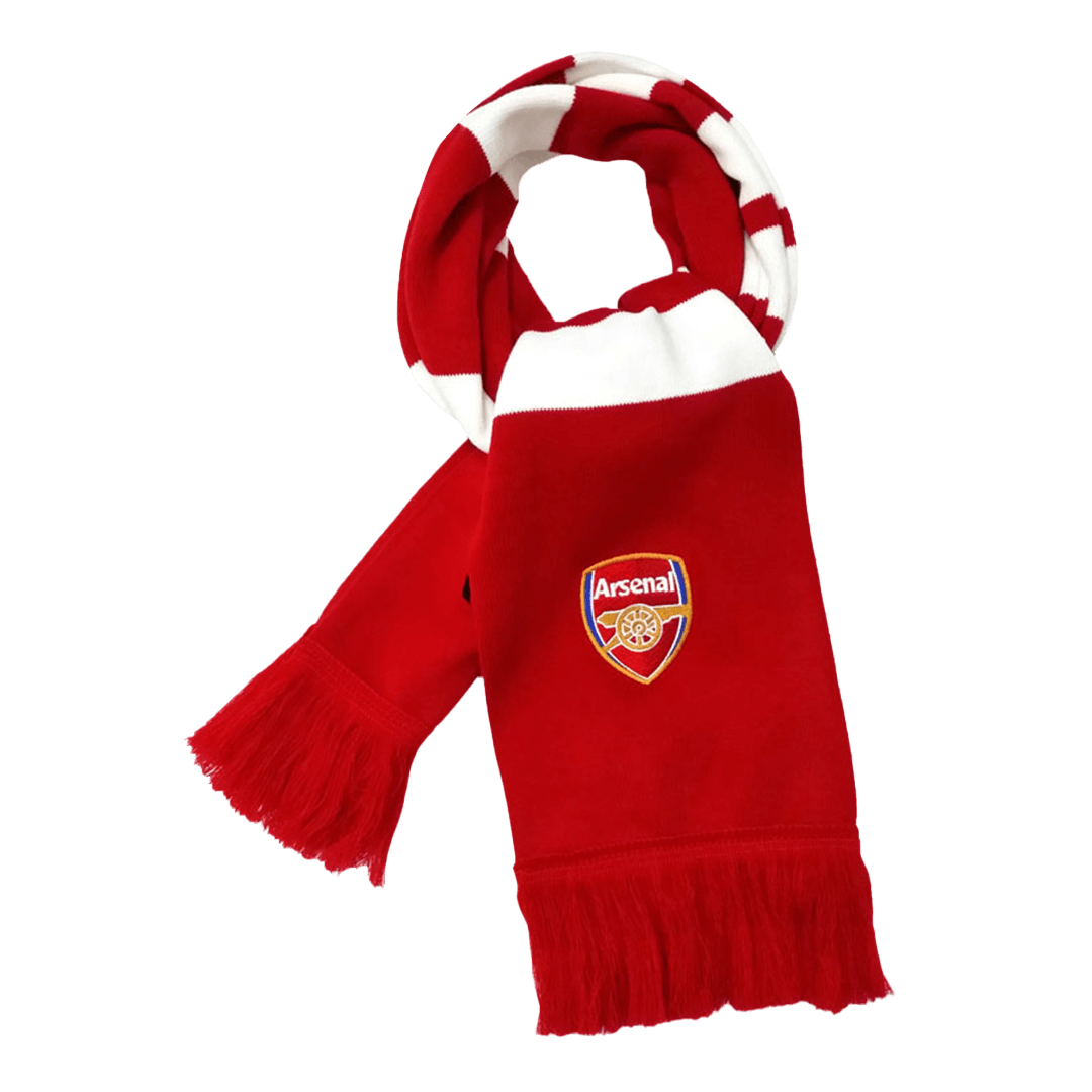 Arsenal soccer scarf red and white Go Soccer World Shop