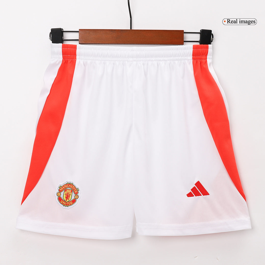 Manchester United Kids Home soccer jersey Set (Jersey + Shorts) 2024/25 Go Soccer World Shop