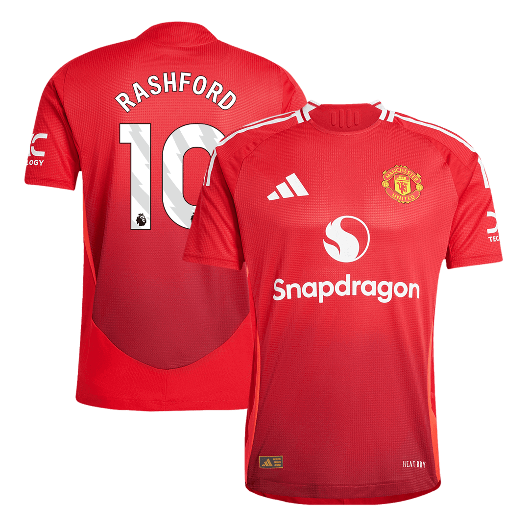 Player Version RASHFORD #10 Manchester United Home Soccer Jersey 2024/25 Go Soccer World Shop