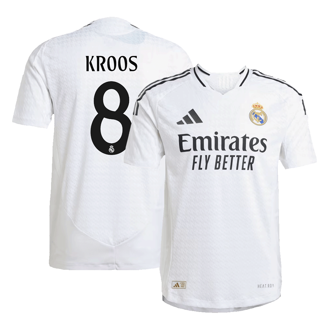 Player Version KROOS #8 Real Madrid Home Soccer Jersey 2024/25 Go Soccer World Shop