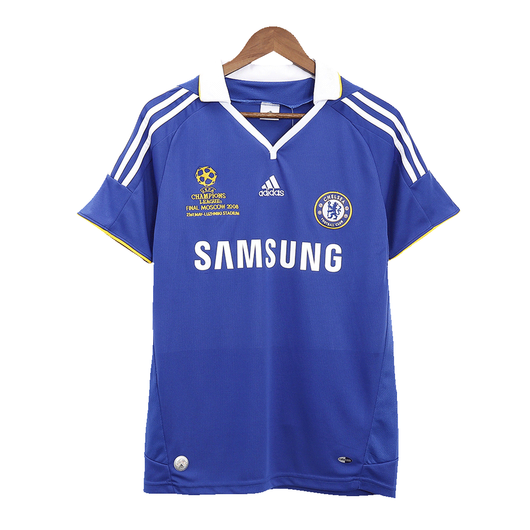 Chelsea UCL retro soccer jersey from 2008, home Go Soccer World Shop