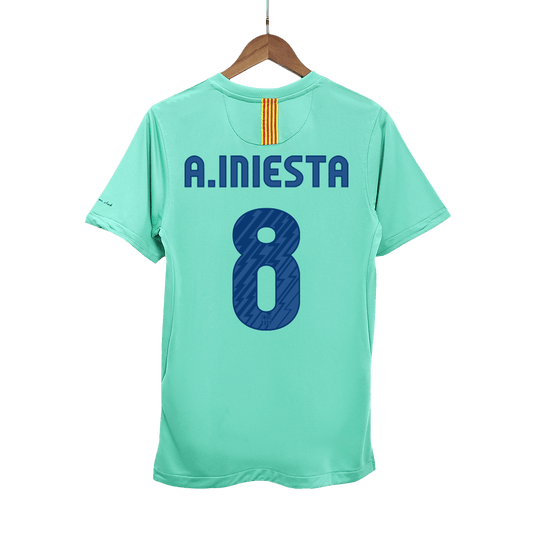 Retro A.INIESTA #8 2010/11 Barcelona away soccer jersey Go Soccer World Shop