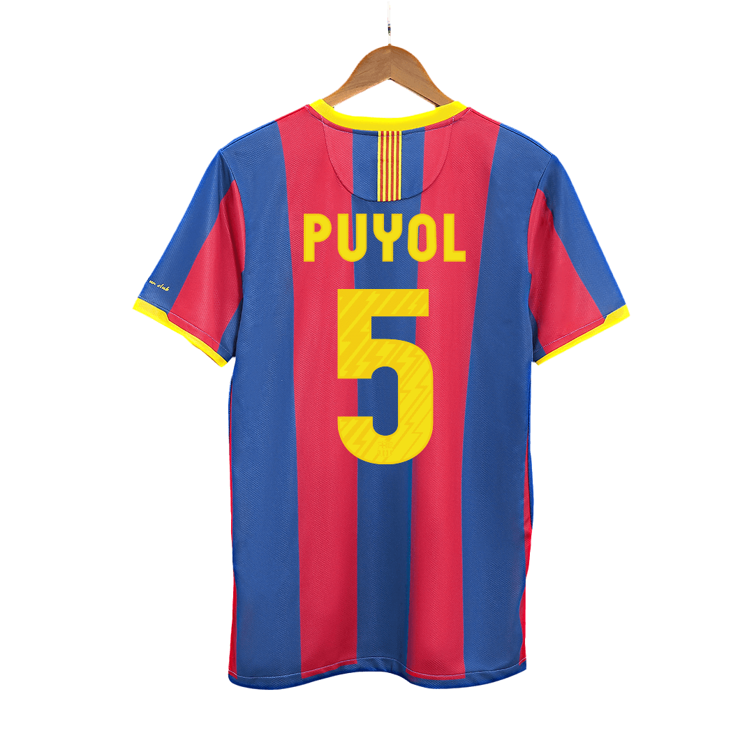 Retro PUYOL #5 2010/11 Barcelona soccer jersey Go Soccer World Shop