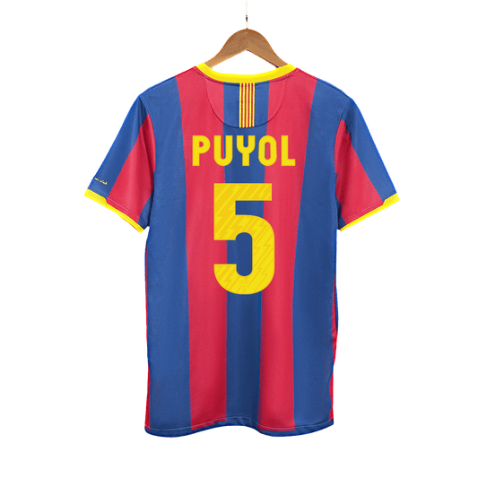 Retro PUYOL #5 2010/11 Barcelona soccer jersey Go Soccer World Shop