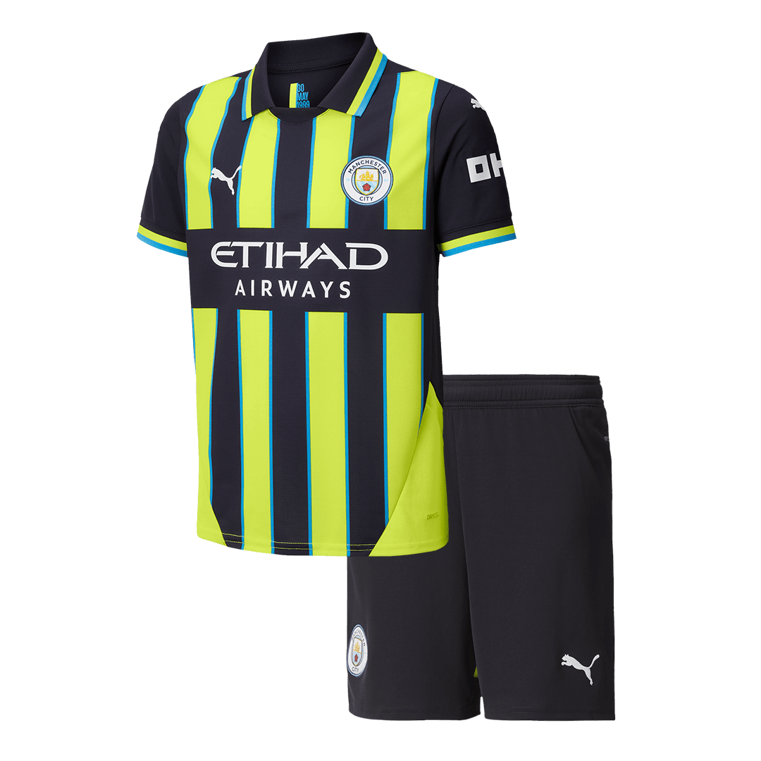 Manchester City children's away soccer kit (jersey + shorts) 2024/25 Go Soccer World Shop