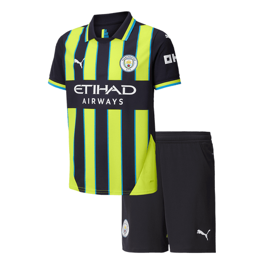 Manchester City children's away soccer kit (jersey + shorts) 2024/25 Go Soccer World Shop