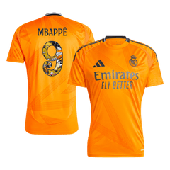 MBAPP? Real Madrid No. 9 Away soccer jersey 2024/25 - Bear Champ Font Go Soccer World Shop