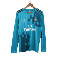 2017/18 Real Madrid retro soccer jersey with long sleeves, third away Go Soccer World Shop