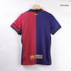 LEWANDOWSKI #9 Barcelona 2024/25 home soccer jersey - Spotify logo without text Go Soccer World Shop