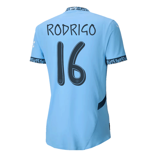 Player Version RODRIGO #16 Manchester City Home Soccer Jersey 2024/25 - UCL Go Soccer World Shop