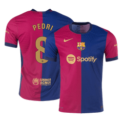 Player version of the PEDRI #8 Barcelona 2024/25 home soccer jersey Go Soccer World Shop